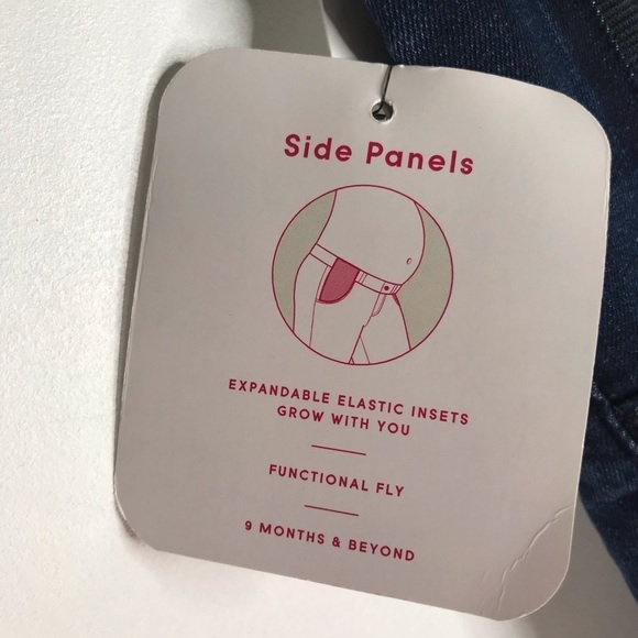 NWT Maternity Denim Bermuda Shorts Power stretch - Picture 3 of 7